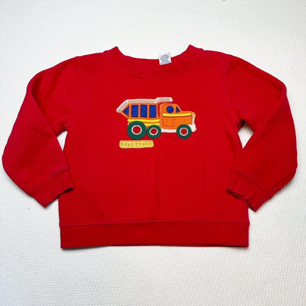Vintage Kiks Appliqué Dump Truck Sweatshirt